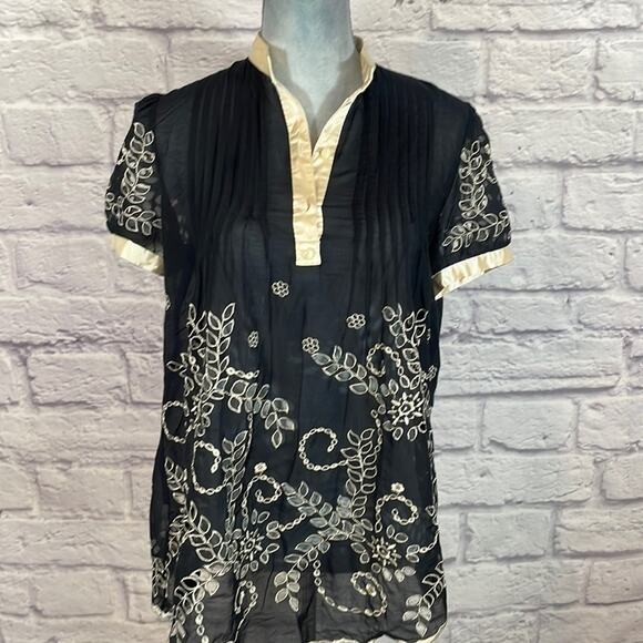 Y2K Hazel sheer babydoll blouse - Picture 1 of 4